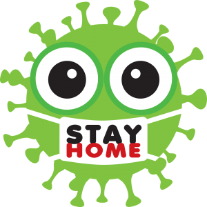 coronavirus, stay home, symbol